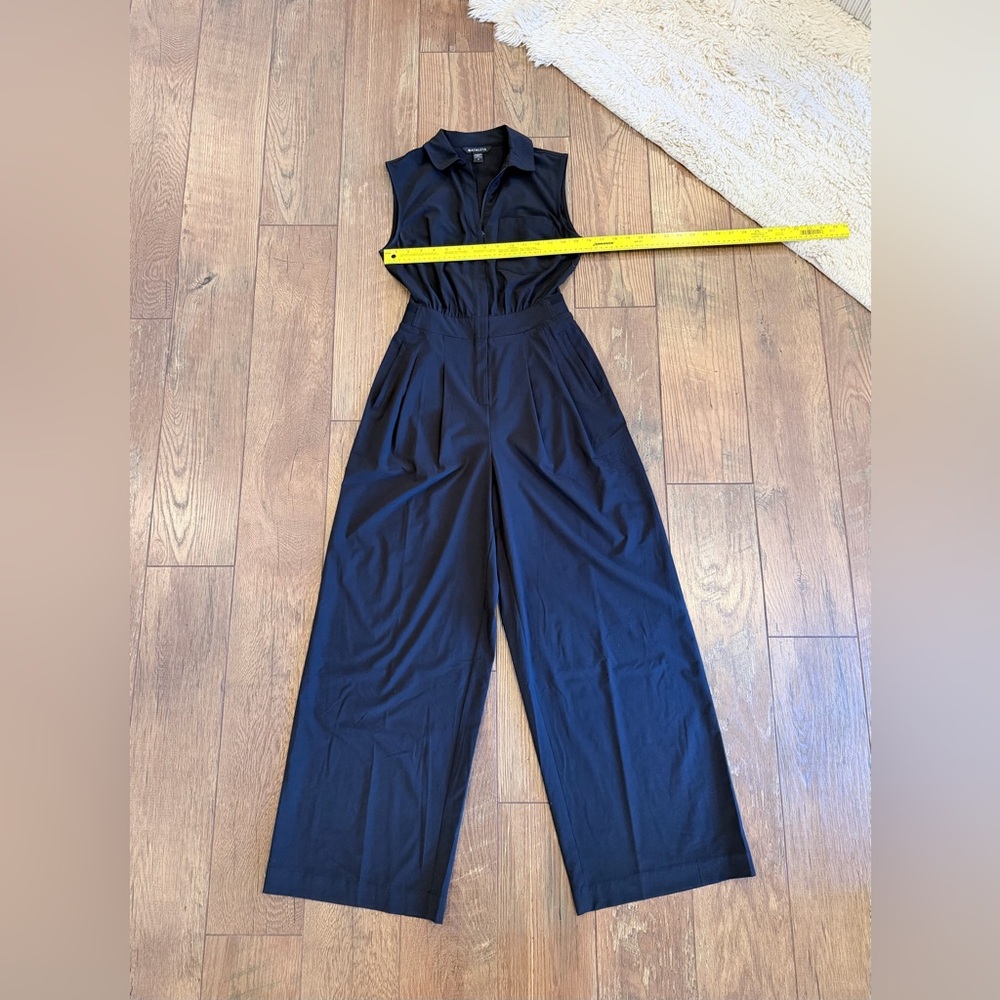 Athleta Sleeveless Black Jumpsuit Size 0 - Picture 7 of 10